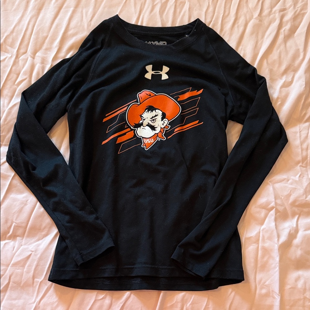 Under Armour Black Long Sleeve with Cowboy Graphic